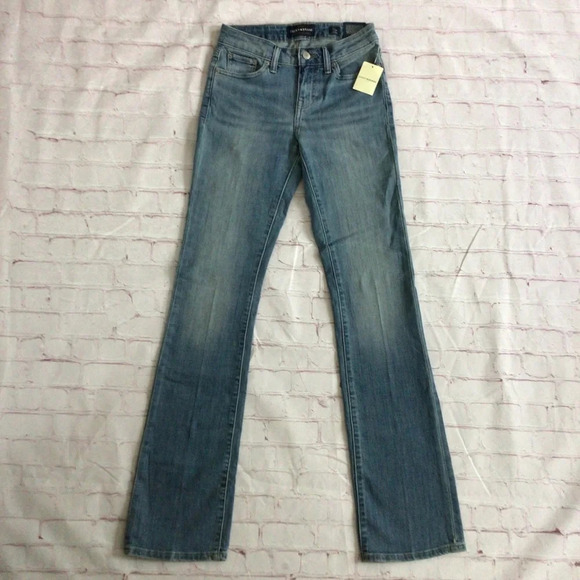 Lucky Brand Lolita Boot Cut Mid Rise Curvy Fit Denim Blue Jeans - Size 0/25 Long - Picture 1 of 12